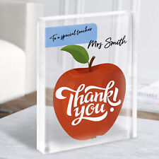 Roter Apfel Lehrer Dankeskarte