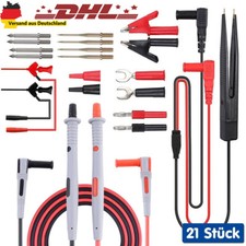 Messleitungen Prüfkabel Prüfspitzen Krokodilklemmen Set Für Multimeter Zubehör