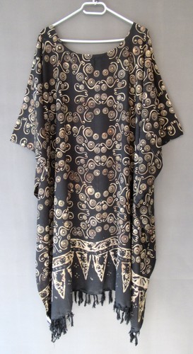 Kaftan tunika lang schwarz - tunika,