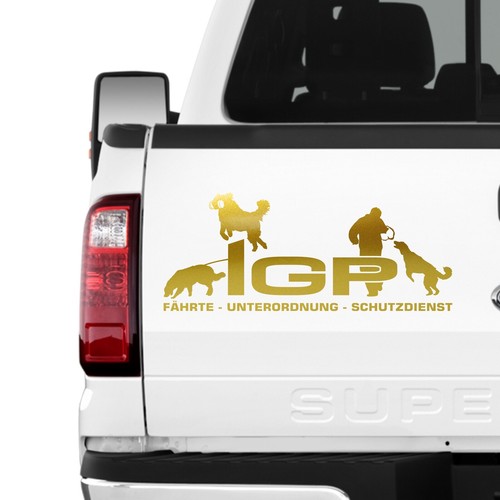 Hovawart igp auto aufkleber - hovawart,
