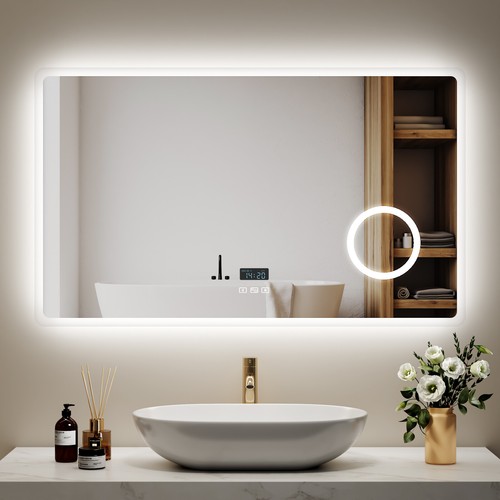 Badspiegel mit led beleuchtung - badspiegel,