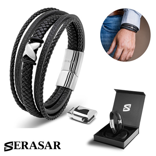 Serasar herren lederarmband - herren,