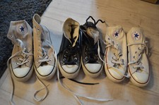 Sammler Paket ältere Converse Chucks Gr. 39 schwarz creme und weiss