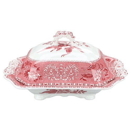 Servierterrine eckig spode - eckig,