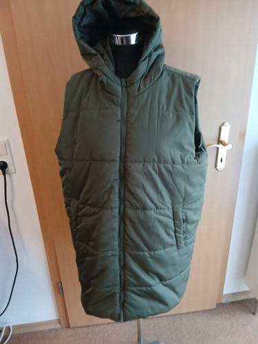 Damen weste lang mit kapuze - damen,