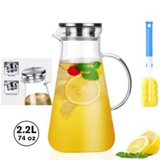2,2L Glas Wasserkaraffe