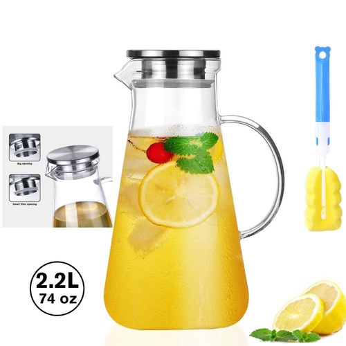 Glas wasserkaraffe - 2,2l,