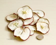 Apfelscheiben rot Natur Basteln Floristik Naturmaterialien Tischdeko Weihnachten