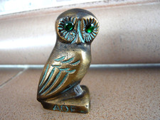 Kleine Eule Messing Metall mit