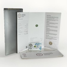 Peridot 3,72kt. | Top Farbe mit offiziellen IGI-Zertifikat, Wertanlage, Schmuck 