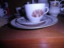 Kaffeeservice für 6 Personen, Komplettset,Jagdmotiv,SpezialporzellanEisenberg