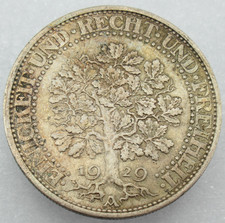 5 Reichsmark 1929 A Eichbaum ║ M1072