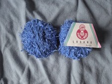 Wolle, blau, Effektgarn