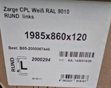 HORI Zarge CPL Weiß Rundkante