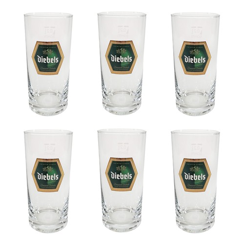 Diebels bierglas glas pils - 6x,