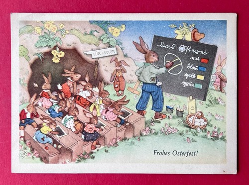 Glückwunsch ostern 1950 - glückwunsch, ak