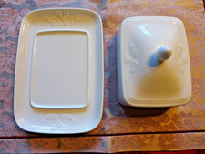 FIORI WEISS Butterdose mit