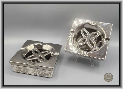 Aschenbecher blumenmotiv - blumenmotiv,