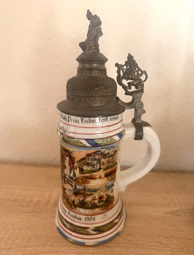 Porzellan bierkrug mit - bierkrug,