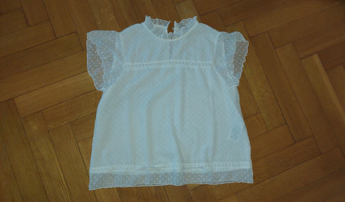 Damen bluse weiss beige - damen, weiss/beige