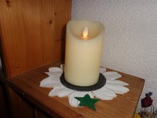 Star Trading LED Wachs Kerze Twinkle Flame, mit beweglicher Flamme 15x8cm