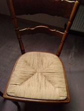 7 Bauernstühle mit Sitz aus