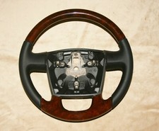 Wurzelholz - Leder Lenkrad