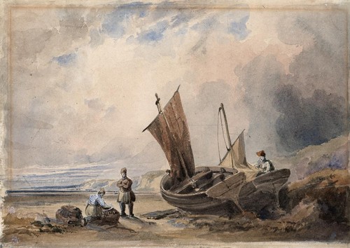 Boote figuren an küste - &,