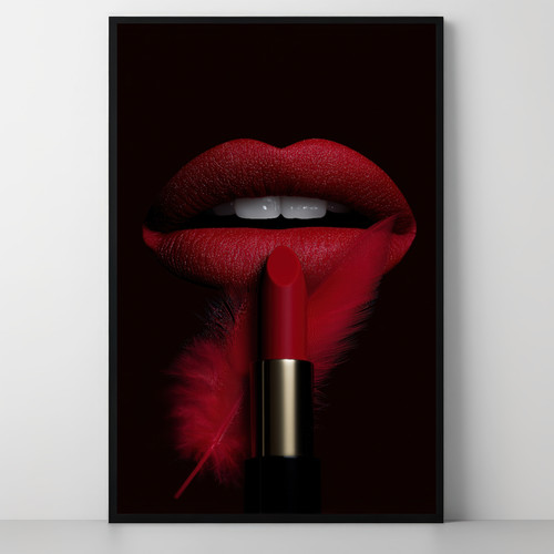 Lebendiger roter lippenstift - lebendiger,