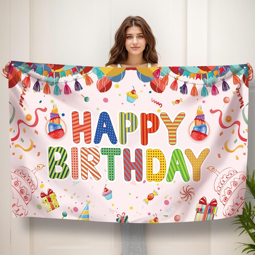 Koliphy happy birthday banner - happy,