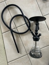 Moderne Shisha in Matt-Schwarz mit Glasbowl
