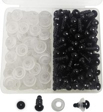 Sicherheitsaugen 6 mm Schwarz