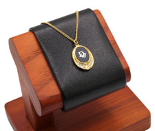 Christian Dior Kette Damen Halskette gold schwarz Vintage Designer Schmuck