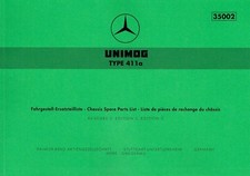 Unimog Ersatzteilliste U 411a, 550 Seiten 204001005  (35002)