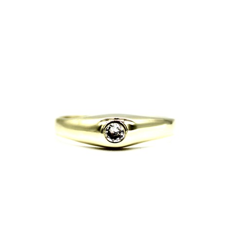 585 gelbgold ring solitär - 585,