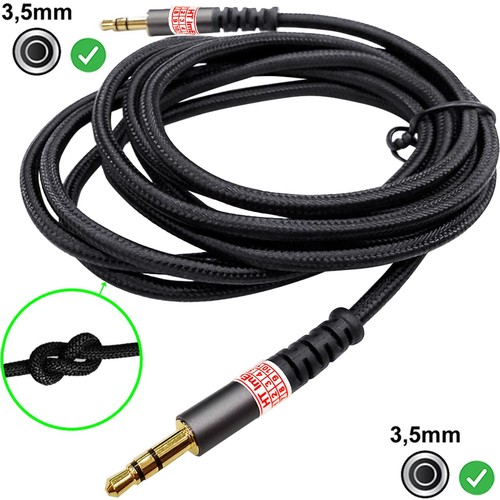 Aux kabel 5mm - aux, 2m