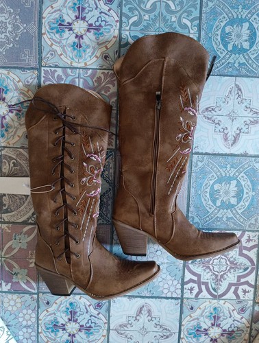 Coole cowboy stiefel braun mit - coole,