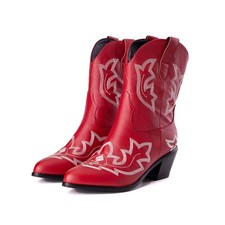 Damen Stickerei Cowboystiefel