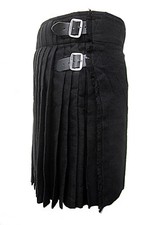 Kilt Schottenrock Solid Black+