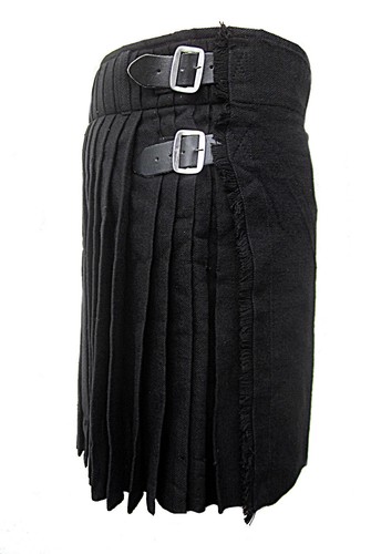 Kilt schottenrock solid - solid, black+