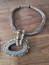 Hübsche Statement-Kette aus Afrika ca. 50cm