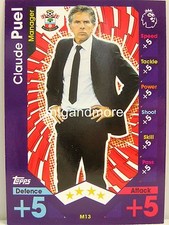 Match Attax 2016/17 Premier League -  M13 Claude Puel  - Manager