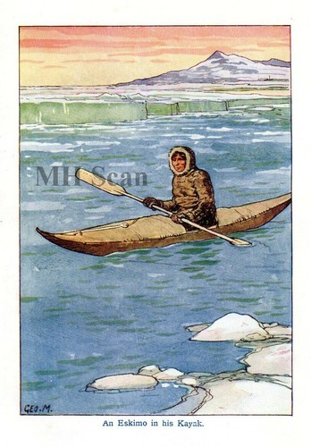 Eskimo auf kayak - eskimo, von