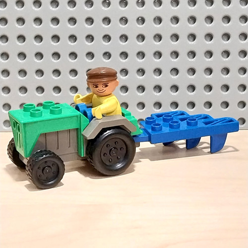 Lego duplo traktor mit walze - lego,