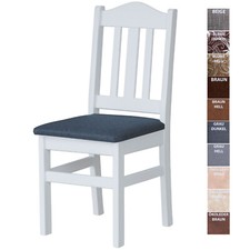 Stuhl Polsterstuhl Weiss