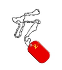 Dog Tag Fahne Flagge UDSSR