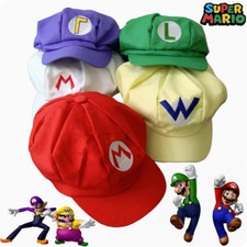 Super Mario Luigi Wario Waluigi Cap Mütze Fan Merchandise Cosplay Karneval