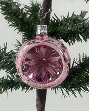 2353/25 1x alter Christbaumschmuck Weihnachtsschmuck Reflexkugel