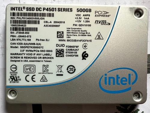 Intel ssd p4501 500gb - ssd,