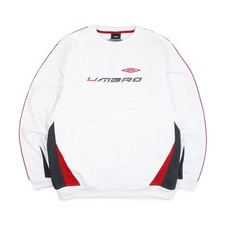 Umbro Vintage Pullover Sweatshirt Spellout Retro Streifen